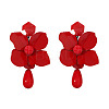 Alloy & Resin Dangle Stud Earrings FS-WG0AF0D-01-2