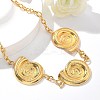 304 Stainless Steel 3 Snail Bib Necklaces for Women NJEW-Z061-05G-02-2
