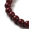 6mm Round Cinnabar Mala Stretch Bracelets BJEW-B080-28B-04-3