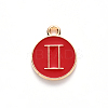 Alloy Enamel Pendants X-ENAM-S124-01B-07I-2