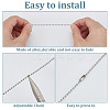 20Pcs 10 Styles Opaque Acrylic Shell Charms Ceiling Fan Pull Chain Extenders PALLOY-HY00061-3