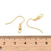 Brass Hoop Earring Findings KK-E098-01G-3