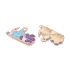 Alloy Enamel Pendants ENAM-T020-91-2