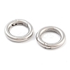 Non-Tarnish 316 Stainless Steel Spring Gate Rings STAS-M296-01P-B-01-1