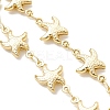 Ocean 304 Stainless Steel Starfish Link Chain Bracelet Making AJEW-JB01552-3