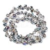 Transparent Electroplate Glass Beads Strands EGLA-F152A-FR06-4