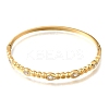 304 Stainless Steel Pave Clear Cubic Zirconia Teardrop Hinged Cuff Bangles for Women SA-CBAF851-06G-4