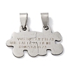 201 Stainless Steel Pendants STAS-Q342-49P-1