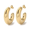 304 Stainless Steel Ring Stud Earrings EJEW-Z026-06G-1