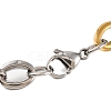 201 Stainless Steel Oval Link Chain Bracelets BJEW-B078-123GP-3