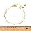 Potato Natural Cultured Freshwater Pearl Beads Link Bracelets BJEW-JB14128-4