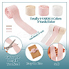9 Yards 3 Colors Polycotton Pleated Ribbon OCOR-TA0002-07B-4