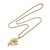 201 Stainless Steel Box Chain Hollow Christian Jesus Face Pendant Necklaces for Women Men LS-NJEW-U005-06G-2