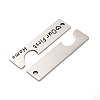 Anti-Tarnish 201 Stainless Steel Big Pendants STAS-R002-22P-2