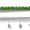Electroplate Transparent Glass Beads Strands EGLA-A035-T3mm-L10-4