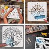 Plastic Reusable Drawing Painting Stencils Templates DIY-WH0202-283-4