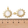 Brass Micro Pave Clear Cubic Zirconia Pendants KK-B083-36C-G-3