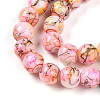 Baking Paint Glass Beads Strands DGLA-N003-8mm-B02-4