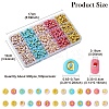 900Pcs 5 Colors Plating Acrylic Beads OACR-YW0002-42-2