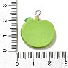 Opaque Resin Pendants RESI-K045-01B-3