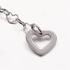 304 Stainless Steel Heart Link Chain Extender FIND-JF00074-04-2
