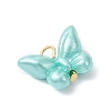 Opaque Acrylic Imitation Pearl Beads Pendants PALLOY-JF04296-02-4