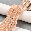 Opaque Solid Color Electroplate Glass Beads Strands GLAA-F029-P4mm-A06-4