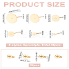 36Pcs 304 Stainless Steel Stud Earring Findings STAS-LP0001-83-2