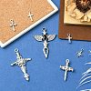 7Pcs 7 Styles Tibetan Style Alloy Pendants FIND-YW0009-52-4