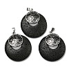 Natural Lava Rock Pendants KK-F751-M-A11-1