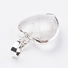 Natural Quartz Crystal Pendants G-G737-14A-S-2