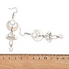 Celestial Brass & 304 Stainless Steel Dangle Drop Earrings for Women EJEW-JE07346-02-5