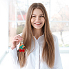4Pcs 2 Colors Cherry Wool Knitting Pendant Decorations HJEW-CP0001-19-4