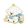 Alloy Enamel Pendants ENAM-M218-01A-G-1