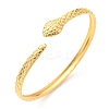 304 Stainless Steel Snake Cuff Bangle BJEW-F456-01G-1