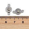 304 Stainless Steel Snap Clasps X-STAS-K311-03P-3