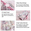 Fashewelry 60Pcs 4 Style Plastic Frosted Drawstring Bags ABAG-FW0001-03-4
