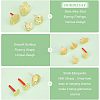24Pcs 12 Style Alloy Stud Earring Findings FIND-HY0001-13-4