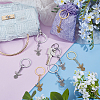 60Pcs 3 Color Alloy Keychain KEYC-PH01557-4