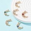 6Pcs 6 Colors Acrylic Rhinestone Pendants FIND-FS0001-39-2