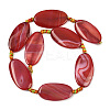 Natural Banded Agate Beads Strands G-F825-H01-01-3