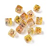 Baking Paint Handmade Gold Sand Lampwork Beads LAMP-P072-01B-05-1