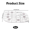 2Pcs Transparent Acrylic Alignment T-Shirt Rulers AJEW-DC0002-17A-2