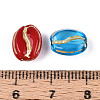 Coffee Bean Glass Beads GLAA-T025-38M-3