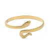 Ion Plating(IP) 304 Stainless Steel Snake Open Cuff Bangles BJEW-L682-011G-7