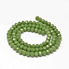 Faceted Rondelle Glass Beads Strands X-GLAA-I033-6mm-22-2