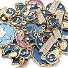 30Pcs 6 Styles Alloy Enamel Pendants ENAM-CJ0003-07-3