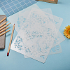 1Pc Plastic Reusable Drawing Painting Stencils Templates DIY-DJ0001-09C-5