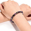 Round Natural Amethyst Stretch Bracelets X-BJEW-G072-10-4