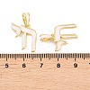 Brass Enamel Pendants KK-C170-12B-G-3